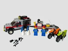 LEGO City 4433 Dirt Bike Transporter 2012 Retired Complete w/ Minifigs Manual