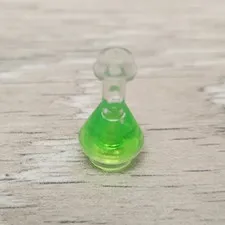 Lego 93549pb01 2608pb01 Trans Clear & Bright Green Bottle Erlenmeyer Flask