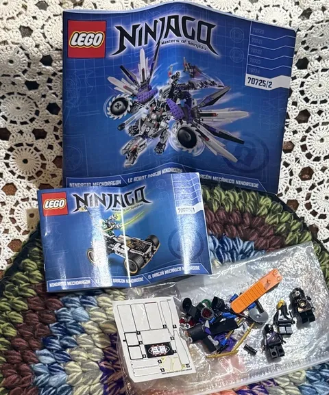 LEGO Ninjago 70725 Evil Wu + Mini figure Instruction Books Parts As Is