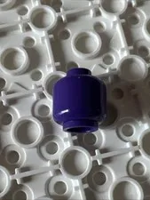 LEGO 3626 Dark Purple Minifigure, Head (Plain)
