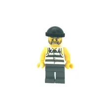 Lego City Verne The Robber Jail Prisoner Minifigure cty0266 Sets 4437 & 4440
