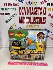 Lego Duplo Truck & Tracked Excavator Construction Vehicle Building Set 10931