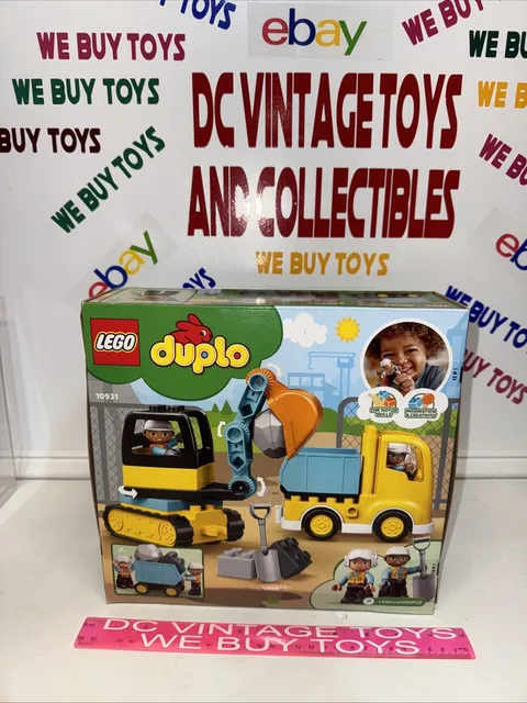 Lego Duplo Truck & Tracked Excavator Construction Vehicle Building Set 10931