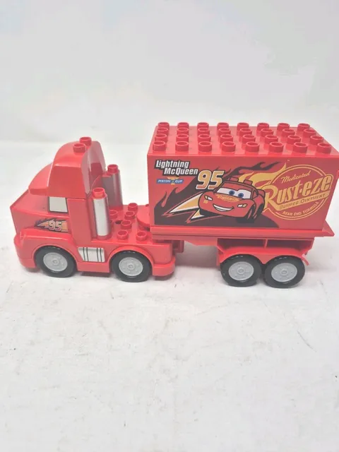 Lego Duplo Disney Cars Mack Lightning McQueen 95 - Trailer Toy- Used - See Desc.