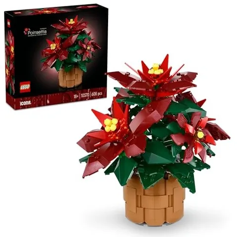 LEGO Botanical 10370 Poinsettia Flower 13+ collector's item Decorative Set