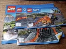 LEGO Instruction Manual Only 60124 Volcano Exploration Base No Bricks 1-4