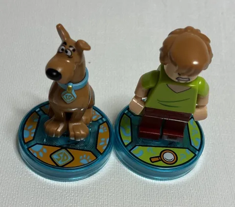Lego Dimensions Scooby Doo & Shaggy Rogers Toy Tags & Minifigures 71206