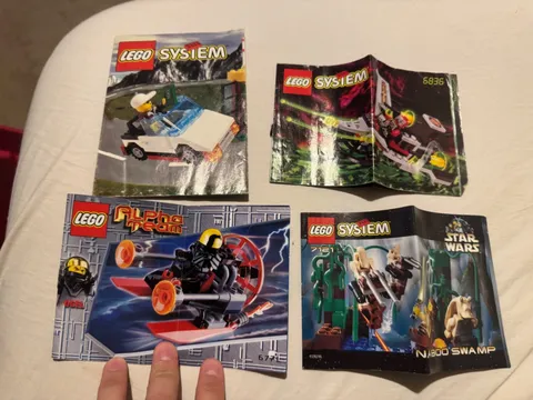 Vintage Lego Instruction Manual Bundle - Lot of 4 - Take A Look