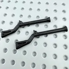 LEGO Minifigure Weapon Lot of 2 Gun Flintlock Musket Black