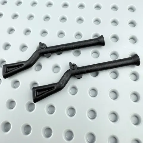 LEGO Minifigure Weapon Lot of 2 Gun Flintlock Musket Black