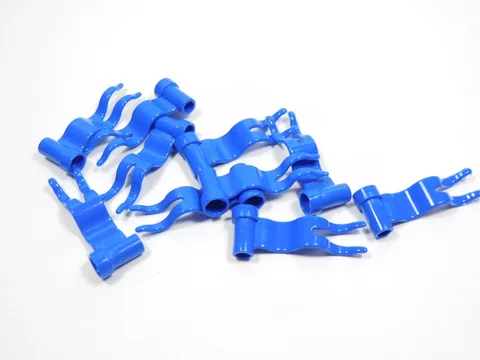 LEGO Lot of 10 Blue 4x1 Wavy Flags Banners Accessory Minifig Q7