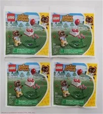LOT OF 4 LEGO Animal Crossing Tom Nook and Flying Present 30731