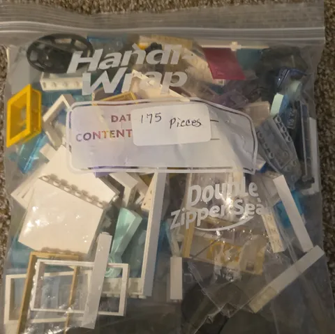 LEGO Bulk Lot 175 Mixed Multicolor Plastic Bricks & Pieces in Bag