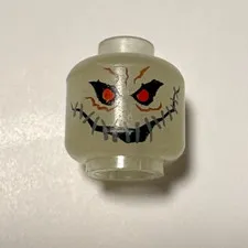 Glow in the Dark Lego Scarecrow Head From Set  7785 & 7786 Bat016 AUTHENTIC