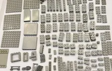 LEGO Silver Grey Pieces Blocks Lot