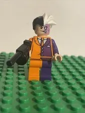 LEGO Batman II Two Face Discontinued Minifigure 6864 Orange Purple Suit 2013