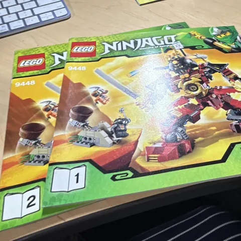 LEGO NINJAGO Illustrated Instruction Manual Booklet Lot, Set 9448