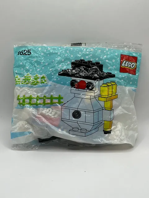 Sealed! LEGO Basic Snowman 1625 Set Vintage 1989 1980s Mini Winter Set New!
