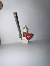 Lego Yellow Castle Knight Minifigure - White cas087s (375/6075)