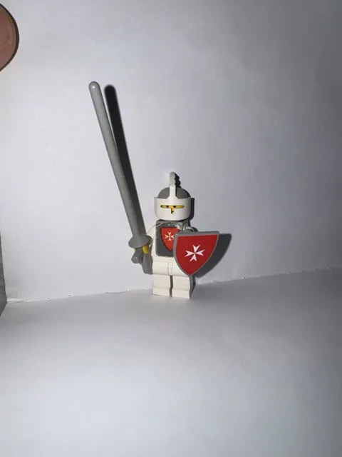 Lego Yellow Castle Knight Minifigure - White cas087s (375/6075)