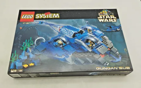 LEGO 7161 Gungan Sub MIB New Sealed Bags Star Wars Vintage Retro 1999 9499