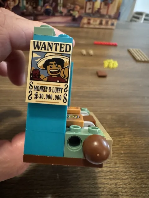 LEGO One Piece Monkey D Luffy Wanted Poster LEGO Piece