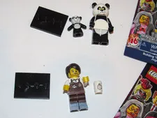 The LEGO Movie Larry Barista + Panda Guy Minifigure 71004 Collectible Blind Bag
