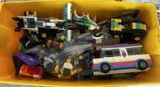 LEGO Bulk Lot Minifig, Parts & Accessories Mixed. 6lbs total, 1/3 lbs minifigs