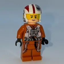 LEGO Star Wars Minifigure Small Orange Excellent Condition Resistance Pilot