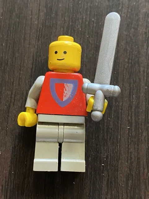 Lego Mini Figures Lego Castle Knight With Sword  Old 