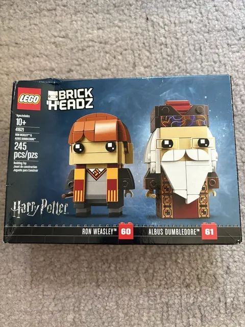 LEGO 41621 BRICKHEADZ ~ RON WEASLEY & ALBUS DUMBLEDORE ~ New  Sealed  Retired