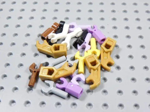 LEGO Lot of 20 Droid Robot Hands Claws Minifig Gold Purple Brown Yellow BJ