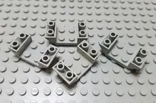 LEGO Lot of 4 Light Gray 4x2 Double Inverted Cockpit Slopes