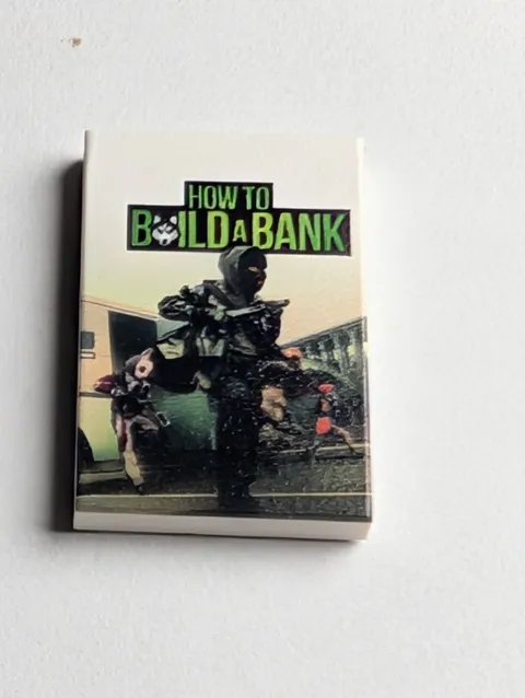 How To Rob a Bank Parody Movie Custom printed original LEGO® brick 2x3 tile