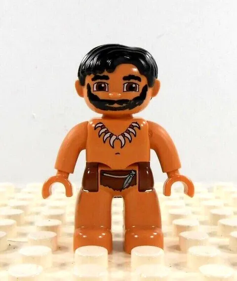 Lego Duplo Figure Caveman w/ beard