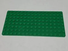 LEGO Baseplate 8x16 thin 8 x 16 base plate Green