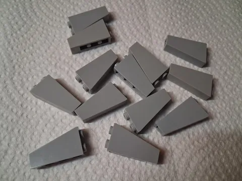 A Lego Lot 13 Light Bluish Gray Inverted Slope 2 x 1 x 3 2449 21351 70912