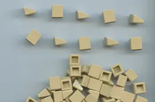 LEGO x 35 Tan Slope 30 1 x 1 x 2/3 NEW bulk lot