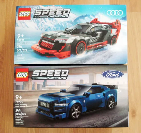Lego Speed Champion AUDI S1 e-tron quattro 76921 & FORD MUSTANG DARK HORSE 76920