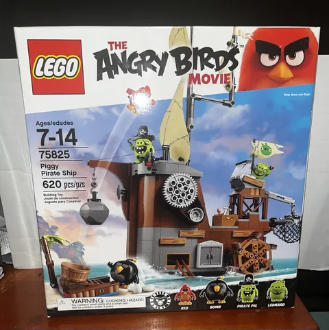 LEGO The Angry Birds Movie Piggy Pirate Ship 75825 620pcs Complete Set Ages 7-14