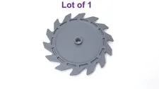 Lego 9x9 Technic Circular Saw Blade with Pin Hole and Teeth in Same Direction