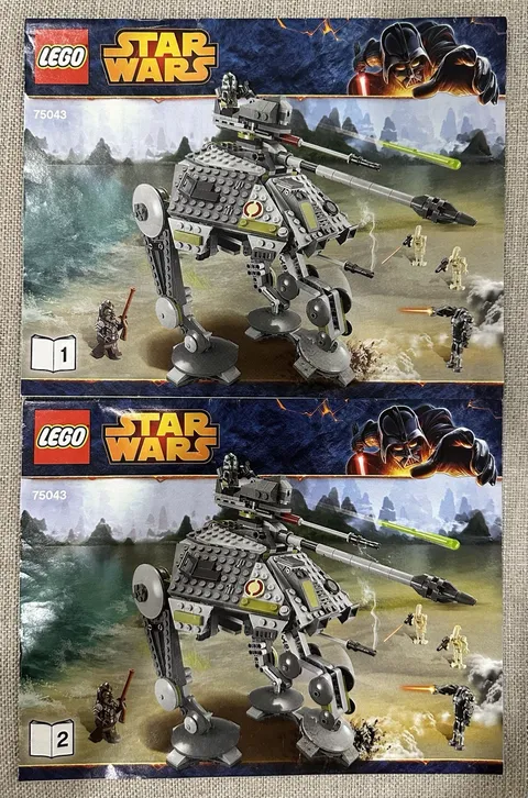 LEGO Star Wars INSTRUCTION MANUAL ONLY Set #75043, 1 & 2 Booklets AT-AP Walker