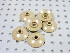 LEGO Lot of 6 Dark Tan 2x2 Radar Dish Saucers BT