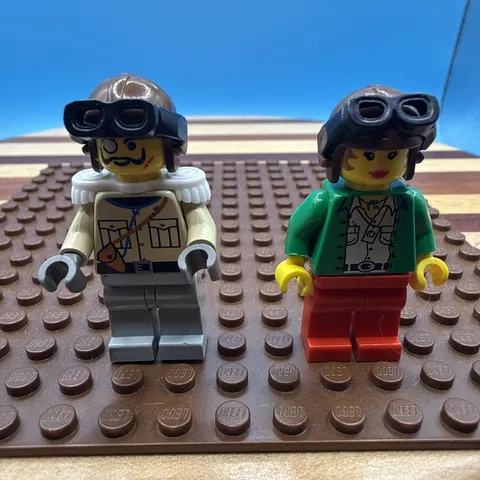 LEGO ADVENTURES MINIFIGURES LOT (2) Baron Von Barron + Gail Storm