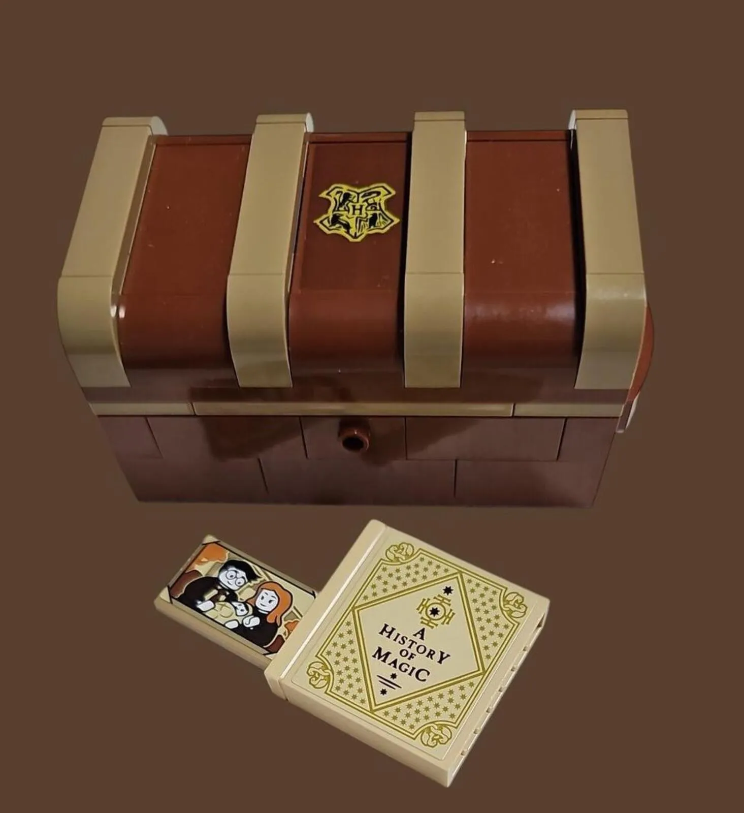 LEGO Harry Potter Mini Chest (No Lock) w/ Printed Tiles  – History of Magic Book
