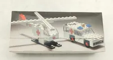 LEGO 653 Ambulance and Helicopter Original Box Complete Box Legoland Town Vintage 70s