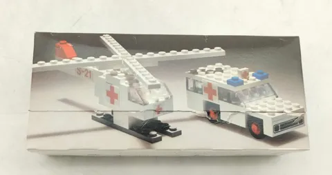 LEGO 653 Ambulance and Helicopter Original Box Complete Box Legoland Town Vintage 70s