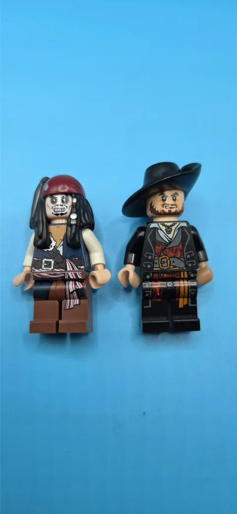LEGO Pirates Minifigure Lot of 2 - Jack Sparrow & Hector Barbosa 