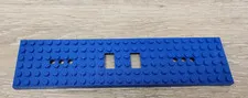 Lego 6584 6584a Blue Train Base 6 x 24 with 3 Round Holes on Each End
