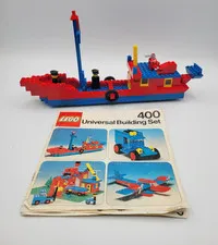 Vintage Lego 400 Universal Building Set 1976 w/Manual & Minifigs Mostly Complete